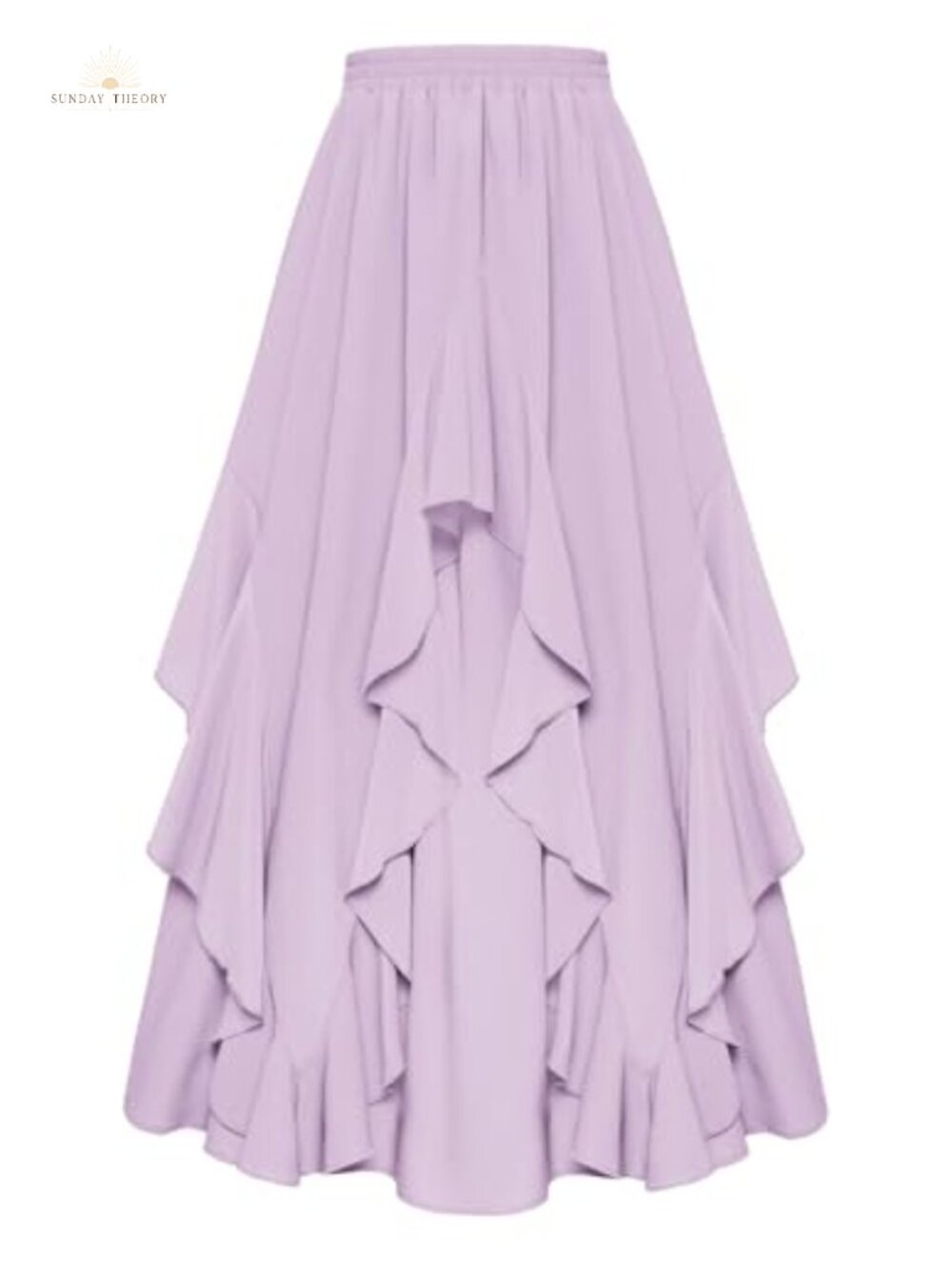 Women's Renaissance Maxi Skirt Ruffled Flowy A-Line Long Skirt